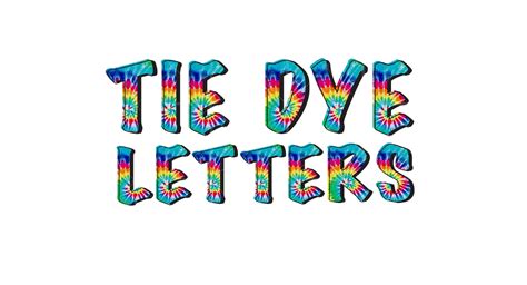 Tie Dye Letters Alphabets Rainbow Png Rainbow Tie Dye Etsy