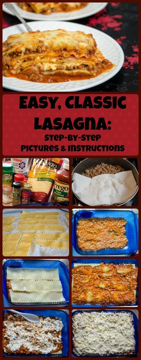 Easy Lasagna Recipe Step By Step Pictures Bressler Ablion