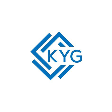 Kyg Letra Logo Diseño En Blanco Antecedentes Kyg Creativo Circulo Letra Logo Concepto Kyg