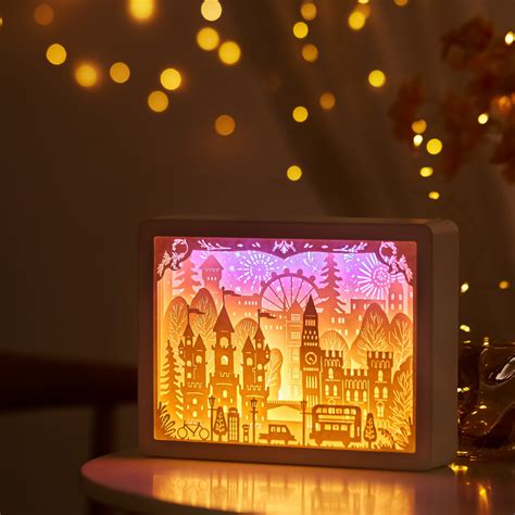 City D Paper Cut Lightbox Lsartbox