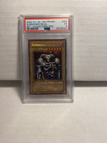 2002 Yu Gi Oh Summoned Skull Limited Edition Bpt 002 Tin Promo Psa 5 Ex Ebay