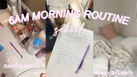 My Real School Morning Routine 6am Sophomore Year Youtube