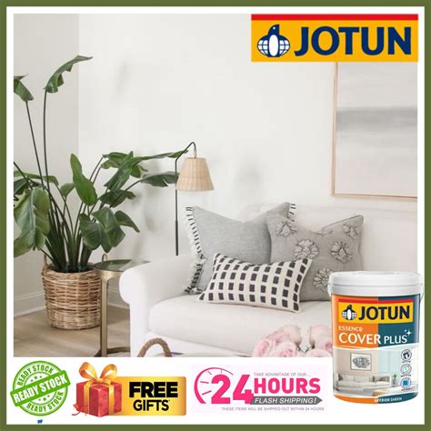 JOTUN 1L 1001 EGG WHITE ESSENCE COVER PLUS SHEEN MATT INTERIOR WALL