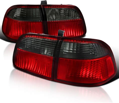 Amazon Usr Depo Civic D Tail Lights Jdm Style Red Clear