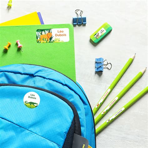 Étiquettes Ecole Prénom Personnalisables kit de 120 étiquettes prénom