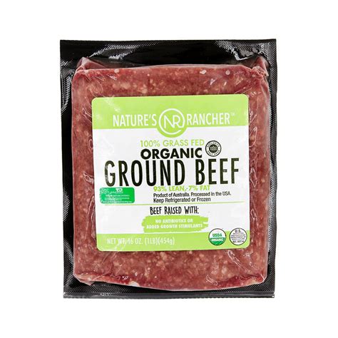 Natures Rancher 100 Grass Fed Organic Ground Beef 937 Natures Rancher