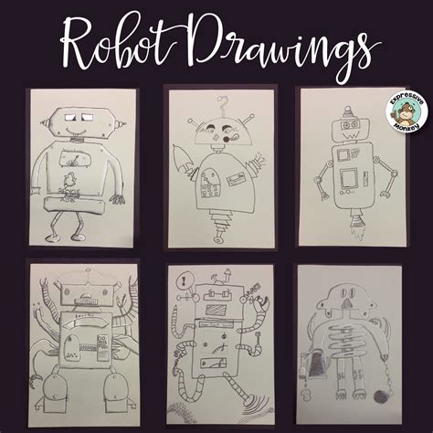 Robot Art Lesson Ideas | Expressive Monkey