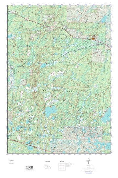 Mytopo Gogebic Michigan Usgs Quad Topo Map