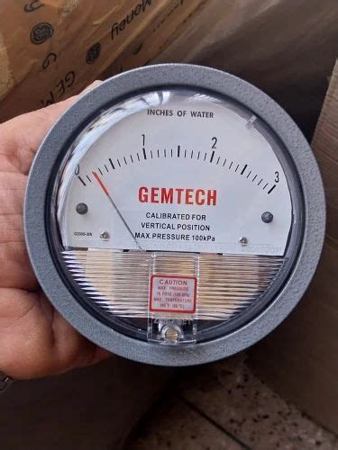 Model G Kpa Gemtech Differential Pressure Gauge Range Kpa