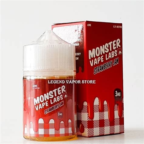 Jual Freebase Liquid Monster Vape Labs Strawberry 60ml 3mg 6mg