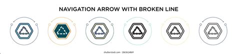 406 Navigation Arrow Broken Line Images, Stock Photos & Vectors ...