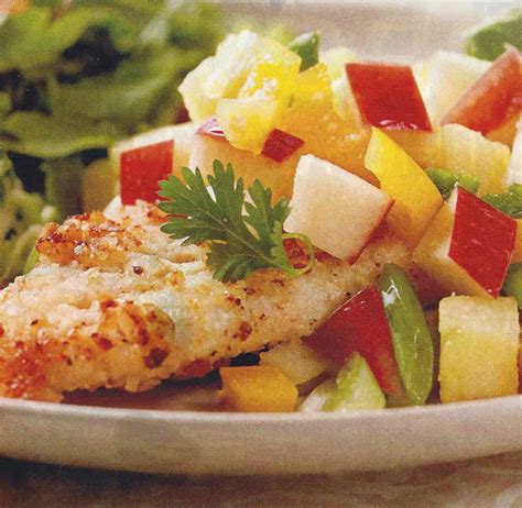 Macadamia Nut Crusted Chicken with Apple Salsa Recipe - (4.3/5)