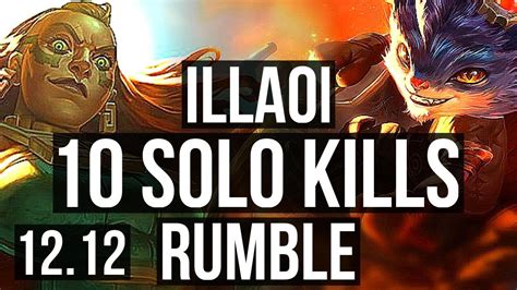 Illaoi Vs Rumble Top Rank 2 Illaoi 10 Solo Kills 800 Games 1 4m