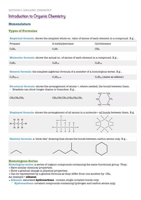 Summary Notes For AQA A Level Chemistry Unit 3 3 1 Introduction To