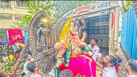 Mumbai Ganpati Aagman Parel Gaon Cha Raja Kuber Galli Aagman