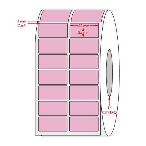 Etiqueta Adhesiva Rosa 51x25 Mm Escritorio Rkl Soluciones En Etiquetas