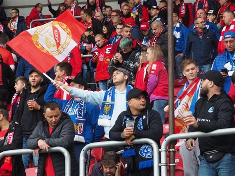 Ruch Chorzów Widzew Łódź Przed meczem przyjaźni na Stadionie Śląskim