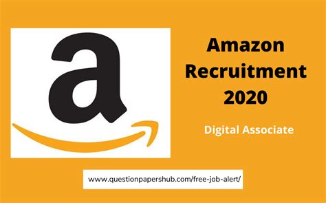 Amazon Recruitment 2020 Hiring Freshers For Digital Associate Post B