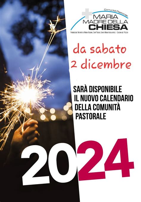 Calendario Della Comunit Comunit Pastorale Maria Madre Della