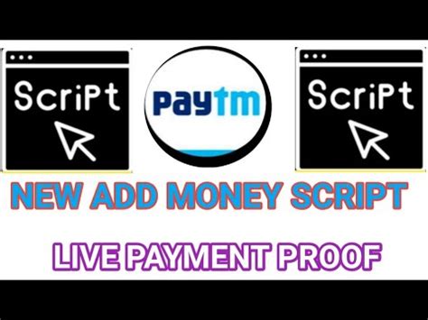 New Add Money Script Live Payment Proof Unlimited Paytm Cash