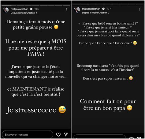 Jonathan Matijas Bient T Papa Il Angoisse Comment Fait On Pour