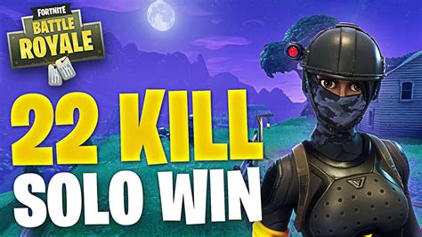 22 Kill Solo Win On Fortnite Battle Royale My Return To Gaming Youtube