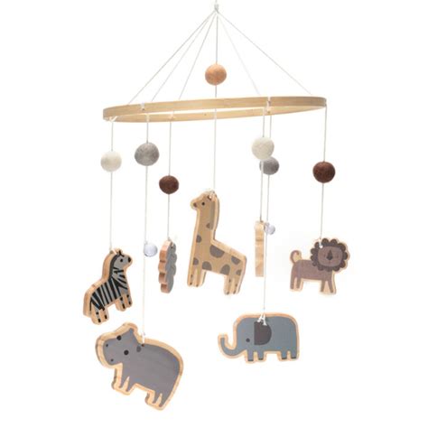 Мобиль на кроватку для новорожденных деревянный без кронштейна, детская ...
