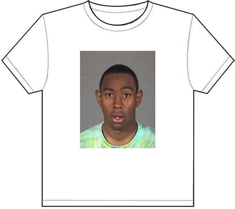 Tyler The Creator Mug Shot T Shirt Tee Picture Photo Mugshot Rapper