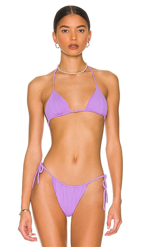 Buy VDM Reversible Marley Bikini Toplavender Lilac Rib Matte Lilac