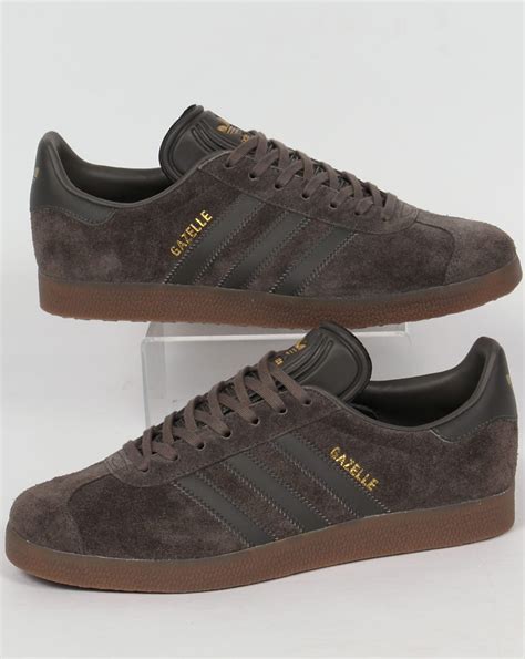 Adidas Gazelle Trainers Utility Grey Gum Originals Shoes Mens Sneakers