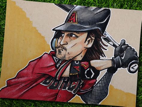 Corbin Carroll Arizona Diamondbacks Baseball Original Marker Drawing