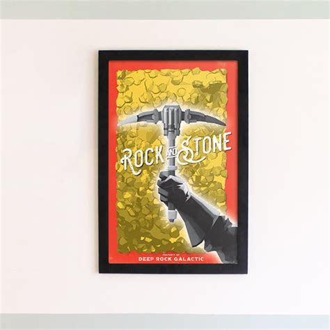 Deep Rock Galactic rock and Stone Poster 11x17 - Etsy