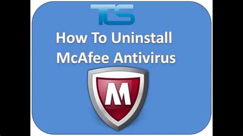 How To Uninstall Mcafee Antivirus Youtube