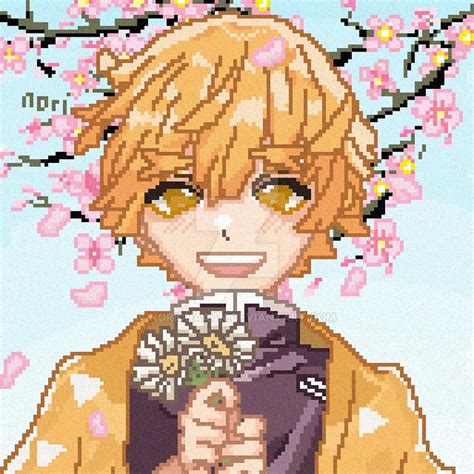 Agatsuma Zenitsu Pixel Art by norichaaan on DeviantArt