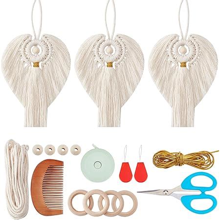 Amazon Origach Sets Diy Macrame Angel Kit Boho Macrame Angel