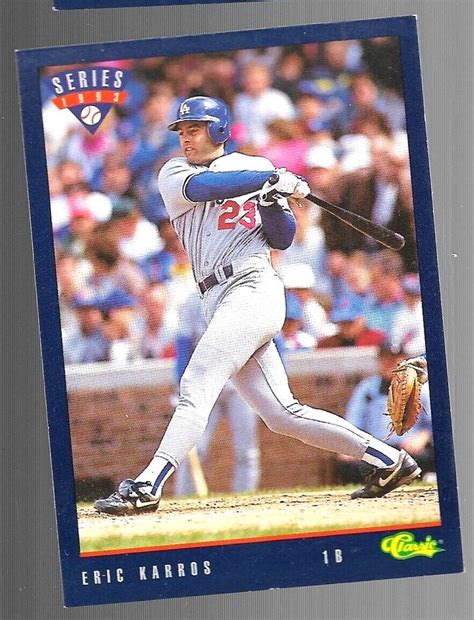 1993 Series Classic Eric Karros T46 Trivia Game Los Angeles Dodgers