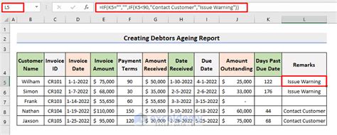 How To Create A Debtors Ageing Report In Excel Format Exceldemy