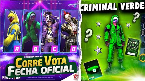 URGENTE SE CONFIRMA EL REGRESO DEL CRIMINAL VERDE A FREE FIRE COMO