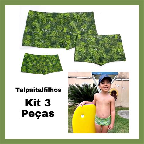 Kit Sunga Boxer Pai E Filhos Elo Produtos Especiais