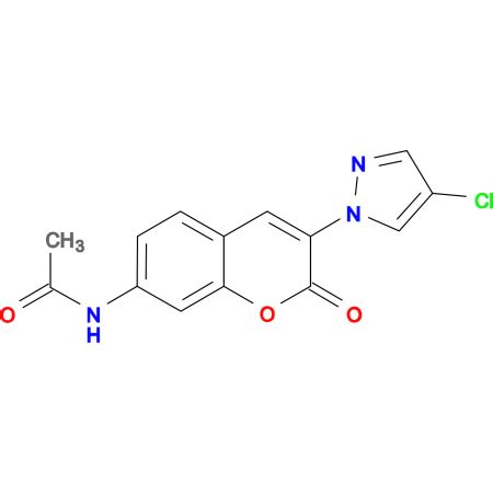 N 3 4 Chloro Pyrazol 1 Yl 2 Oxo 2H Chromen 7 Yl Acetamide 10 480739