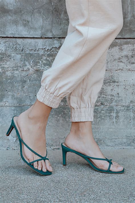 Emerald Green Sandals - High Heel Sandals - Stiletto Heels - Lulus