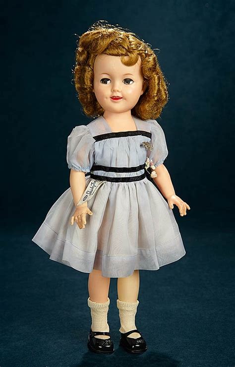 Vinyl Shirley Temple By Ideal With Twinkle Eyes In Blue Nylon Dress