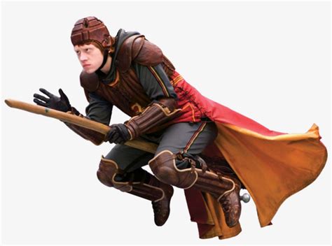 Ron Weasley Quidditch Download - Ron On A Broom Transparent PNG ...