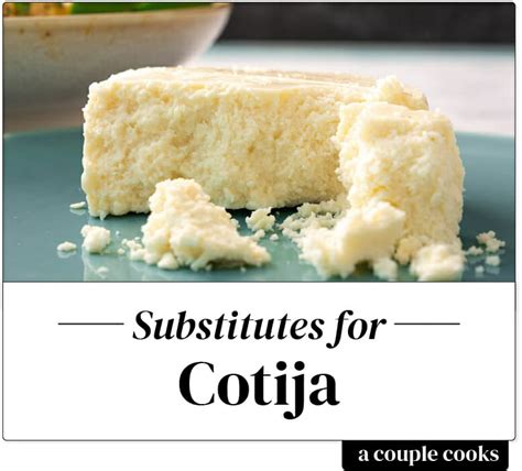 Best Cotija Cheese Substitute – A Couple Cooks