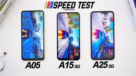 Speed And Performance Test Samsung A05 Vs A15 Vs A25 Comparison Youtube