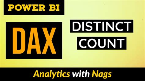 Distinct Count In Power BI DAX Tutorial 33 50 YouTube