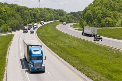 Busy Interstate Traffic 2 Stock Image Image Of Horizontal 50150675