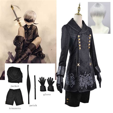 Game Nier Automata 9S Cosplay Costume Yorha No 9 Type S Clothes Jacket