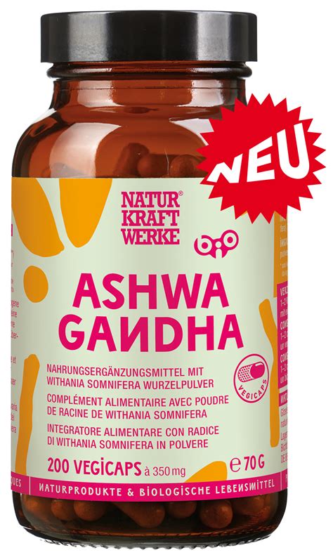 Bio Ashwagandha 200 Vegicaps à 350 mg Naturkraftwerke