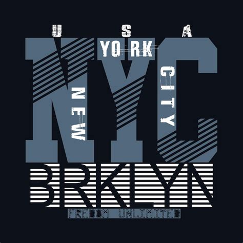 Premium Vector New York City Typography Vector T Shirt Design